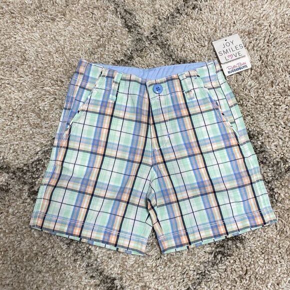 Rugged Butts Knox Plaid Shorts Size 3T NWT - Picture 2 of 5